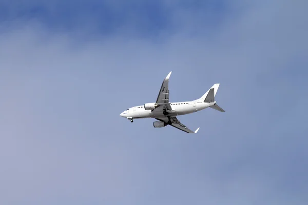 The plane comes to a landing — Stock Photo, Image