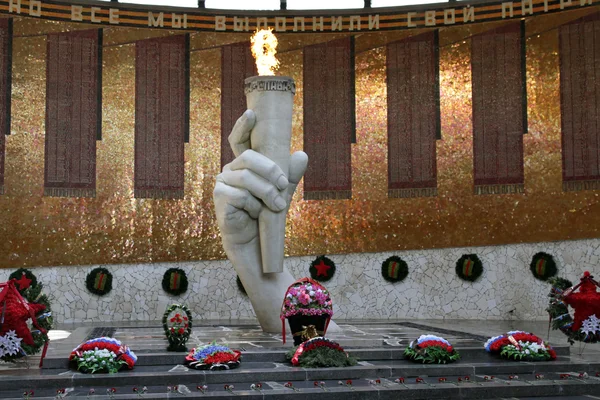 스탈린 그 라 드, 역사 및 기념탑 박물관-예비의 전투. Mamaev 쿠르간 수 2013 — 스톡 사진