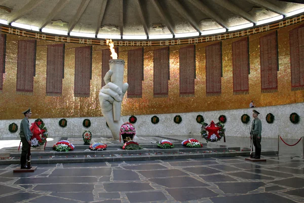 Bitwa o stalingrad, muzeum historyczne i Memoriał-rezerwy. Mamaev kurgan, maja 2013 — Zdjęcie stockowe