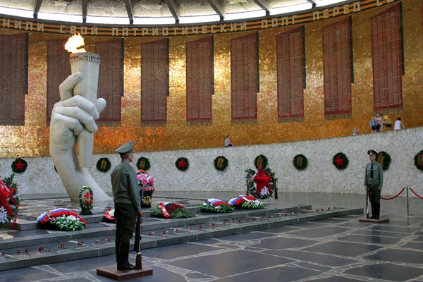 La batalla de Stalingrado, el museo-reserva histórico y memorial. Mamaev Kurgan, mayo de 2013 —  Fotos de Stock