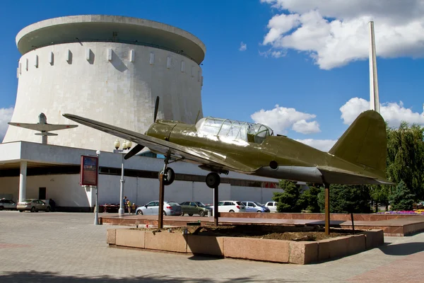 Modelo do SU-2, instalado ao ar livre o panorama Museu da batalha de Estalinegrado — Fotografia de Stock