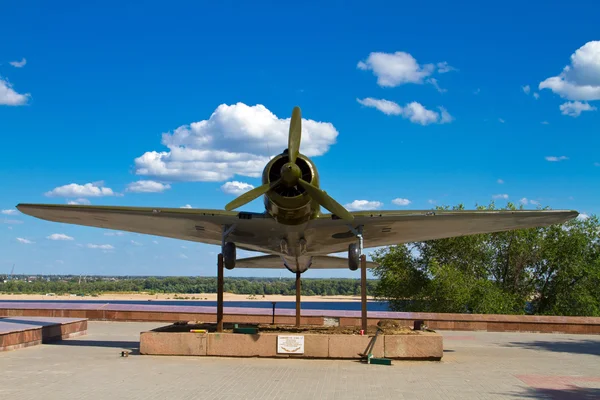 A Su-2 modell telepített kint a panoráma a sztálingrádi csata Múzeuma — Stock Fotó
