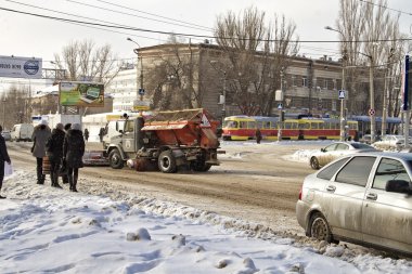 Volgograd'ın kış yol