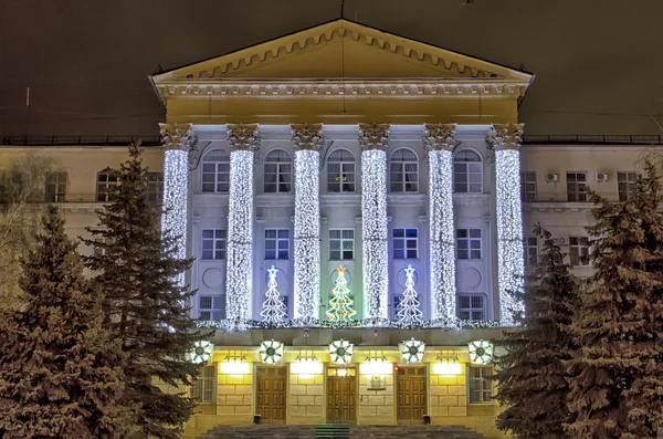 Volgograd gece aydınlatma — Stok fotoğraf