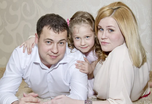 Young parents with a daughter — Stock Photo, Image