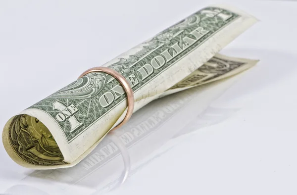 En dollar förlovningsring — Stockfoto