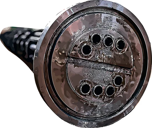 Imagen vectorial de un intercambiador de calor industrial — Vector de stock
