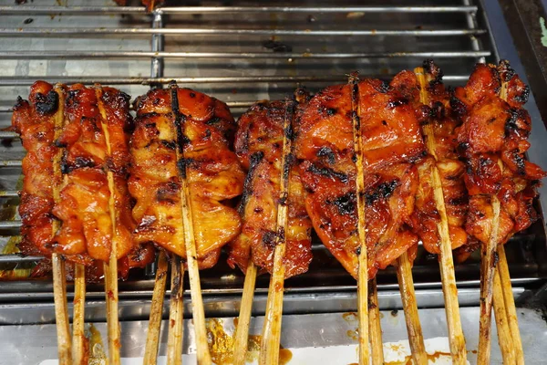 Roast Chicken Street Food Thailand Stock Picture