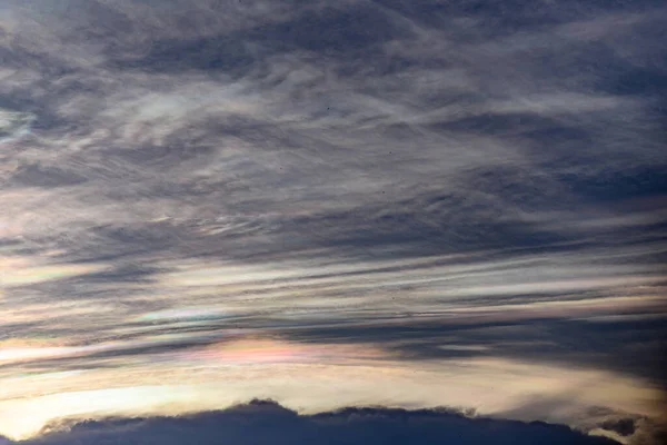 Nube Pileo Iridiscente Cielo —  Fotos de Stock