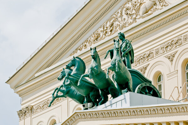 Bronze quadriga of the Bolshoi Theater