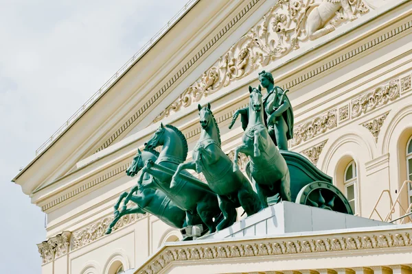 Quadriga de bronce del Teatro Bolshoi Imagen De Stock