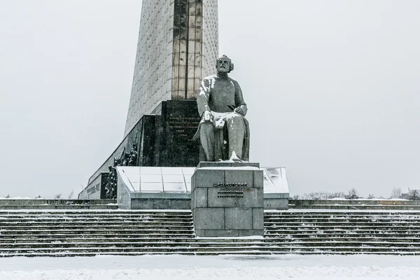 Tsiolkovsky Moskova'da Anıtı — Stok fotoğraf