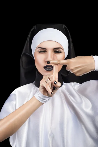 Niedliche Nonne — Stockfoto