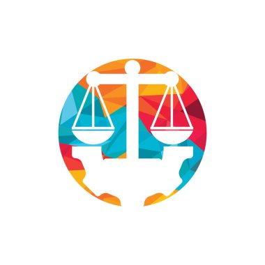 Endüstriyel hukuk firması vektör logosu tasarımı. Vites logosu tasarım şablonuna sahip hukuk firması.