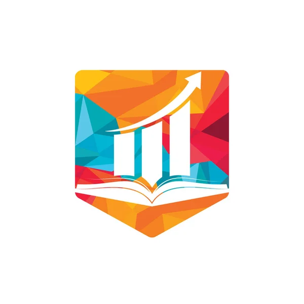 Дизайн Логотипа Финансовой Книги Дизайн Логотипа Развития Бизнеса — стоковый вектор