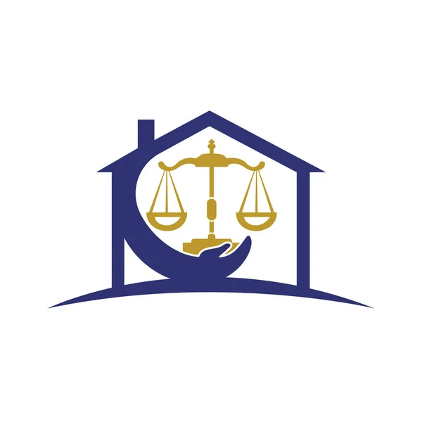 Modelo Design Logotipo Vetor Law Care Design Logotipo Escritório Advocacia — Vetor de Stock