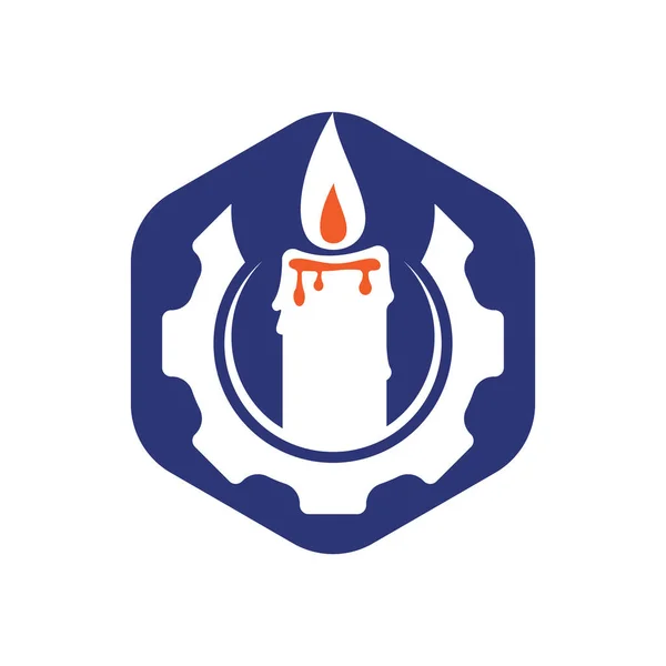 Свічка Передач Векторний Дизайн Логотипу Кругова Свічка Наземного Обладнання Логотип — стоковий вектор