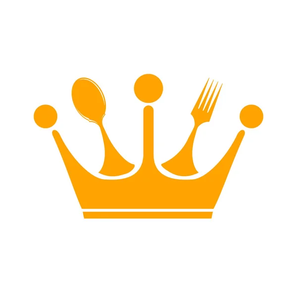 Дизайн Векторного Логотипа Продовольственного Королевства Логотип Royal Food — стоковый вектор