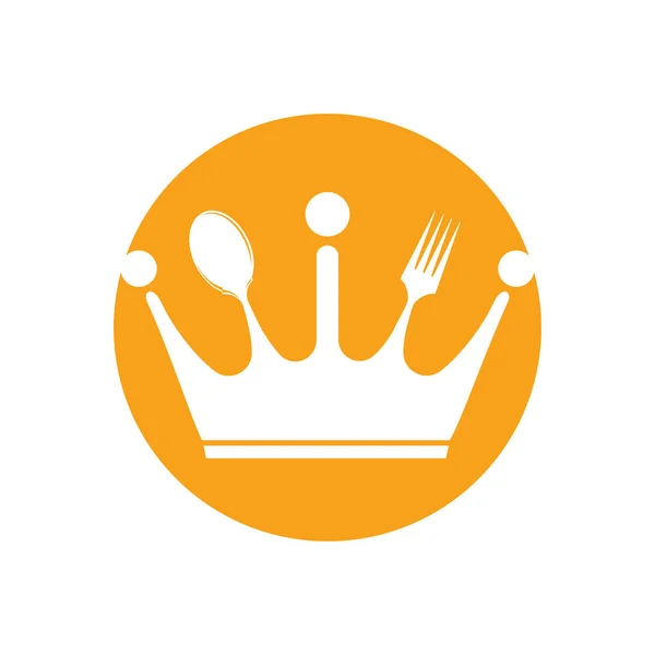 Diseño Del Logotipo Del Vector Del Reino Alimentario Royal Food — Archivo Imágenes Vectoriales