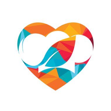 Yeşil yapraklı vektör logosu olan şef şapkası logosu. Organik gıda logosu kavramı.