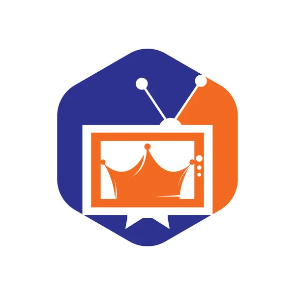 King Vector Logo Design Template Royal Film Logo Design Vector — ストックベクタ