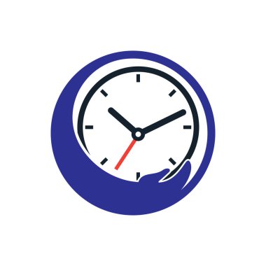 Zaman bakımı vektör logo tasarım şablonu.