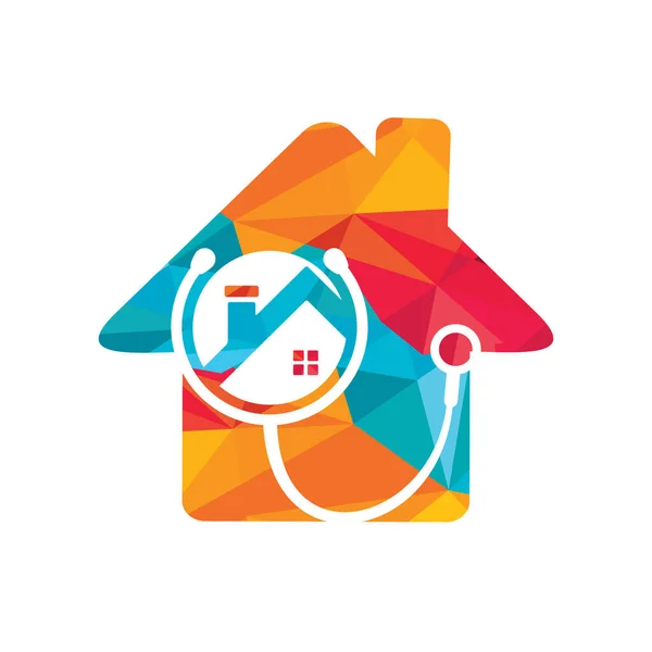 Doctor Home Vector Logo Design House Medical Vector Logo Concept — 图库矢量图片