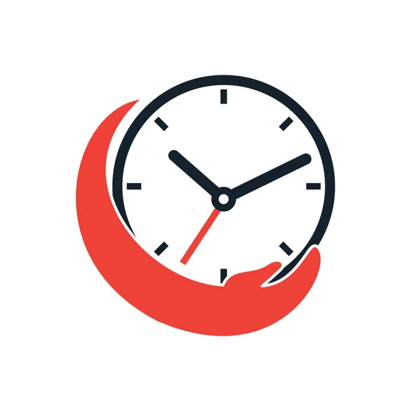 Time Care Vector Logo Design Template — Stock vektor