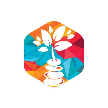 Spa and meditation vector logo design. Zen and wellness logo concept.