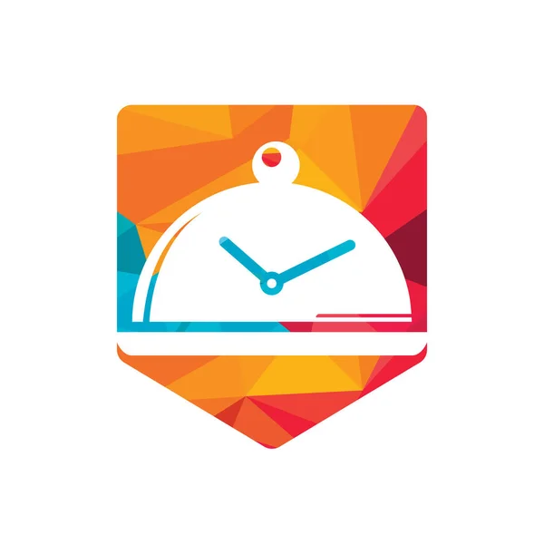 Food Time Vector Logo Design Template — Stock Vector