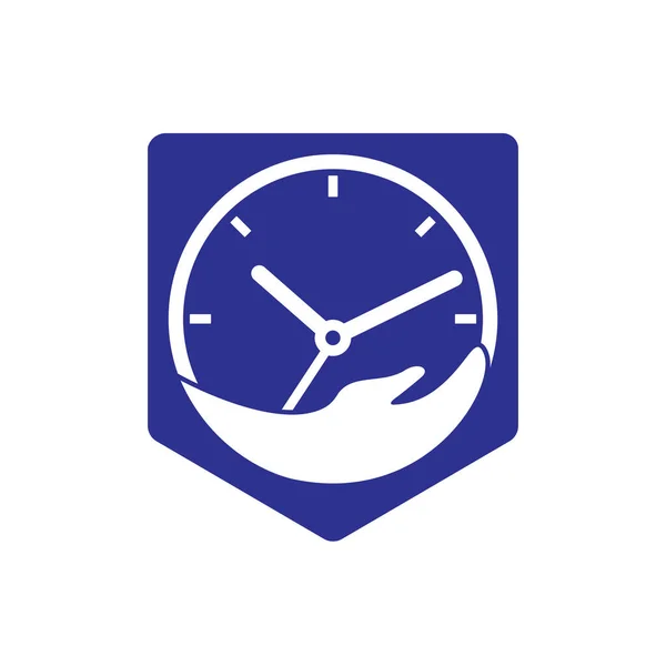 Time Care Logo Mall Design Vector Designkoncept Kreativ Symbol Ikon — Stock vektor