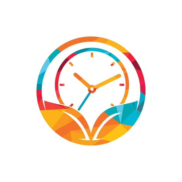 Nature Time Vector Logo Design Template Energy Time Diet Time — Vetor de Stock