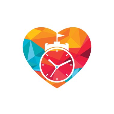 Saat şatosu vektör logosu tasarımı.