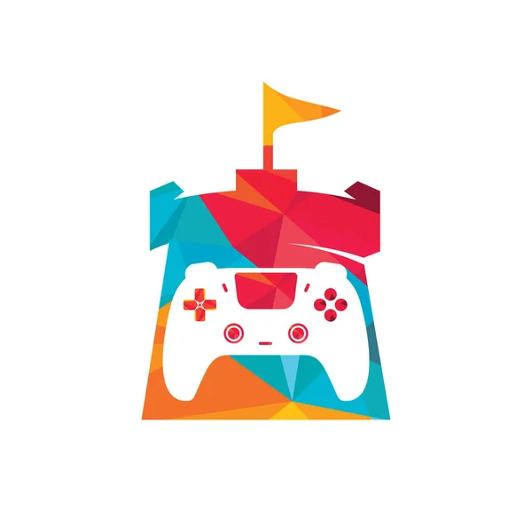 Projeto Logotipo Vetor Rei Jogo Console Jogos Design Vetor Ícone — Vetor de Stock
