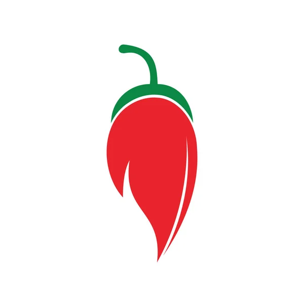 Чили Горячие Пряные Продукты Питания Векторный Логотип Дизайн Вдохновения Шаблон — стоковый вектор