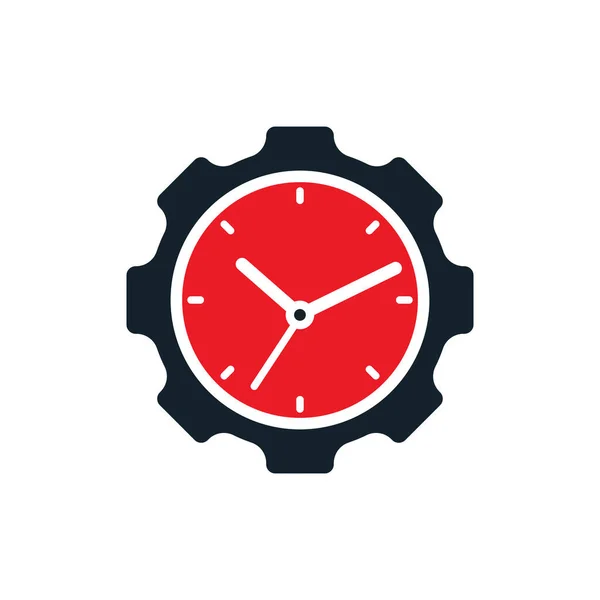 Service Time Vektor Logo Design Vektor Design Für Getriebe Und — Stockvektor