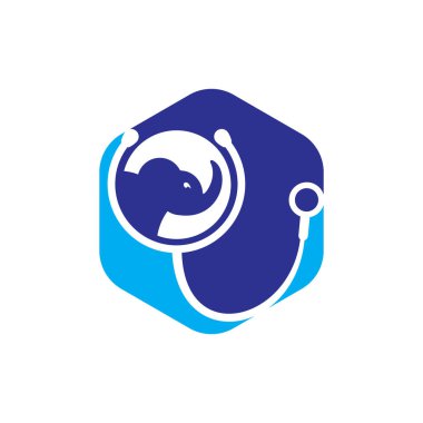 Fil sağlığı ve klinik vektör logosu tasarım şablonu.