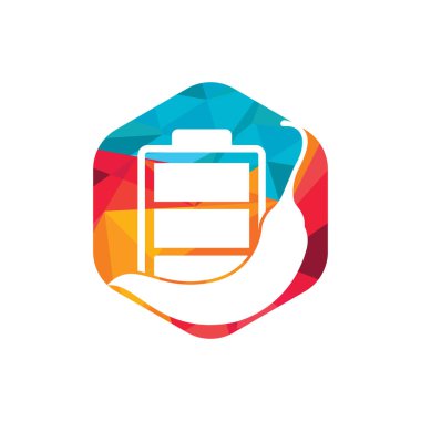Baharatlı enerji vektör logosu konsepti. Chili pil logo tasarım şablonu.
