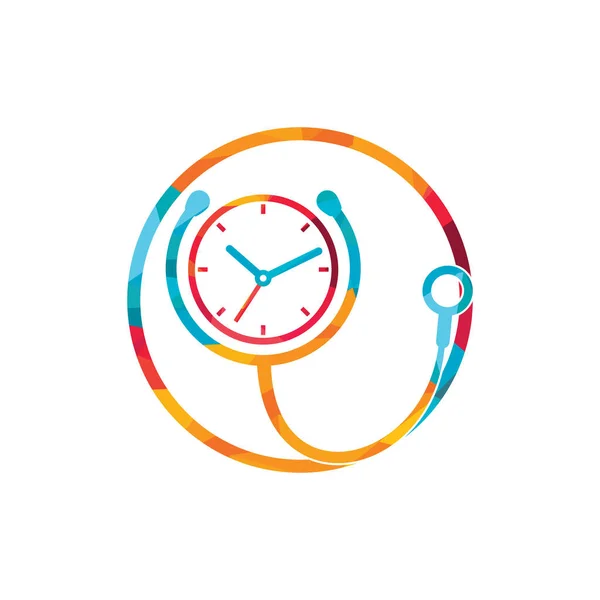 Medical Time Vector Logo Design Template Health Medical Pharmacy Logo — ストックベクタ