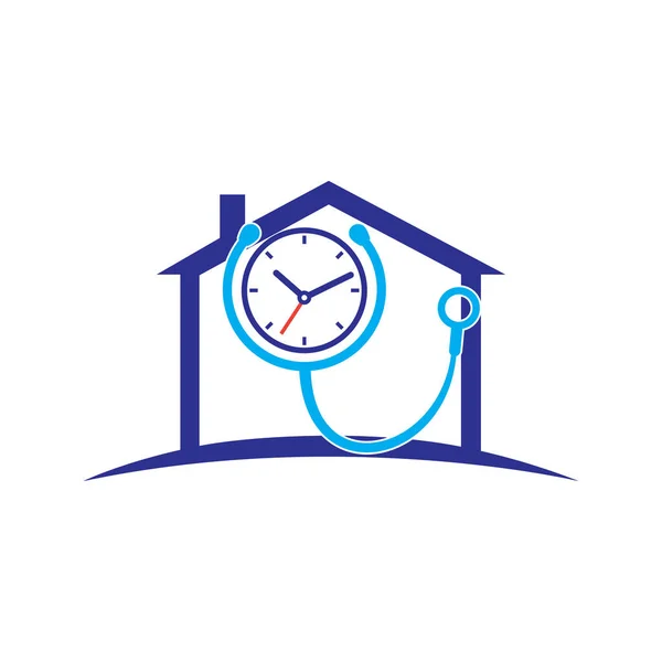 Medical Time Vector Logo Design Template Health Medical Pharmacy Logo — Wektor stockowy