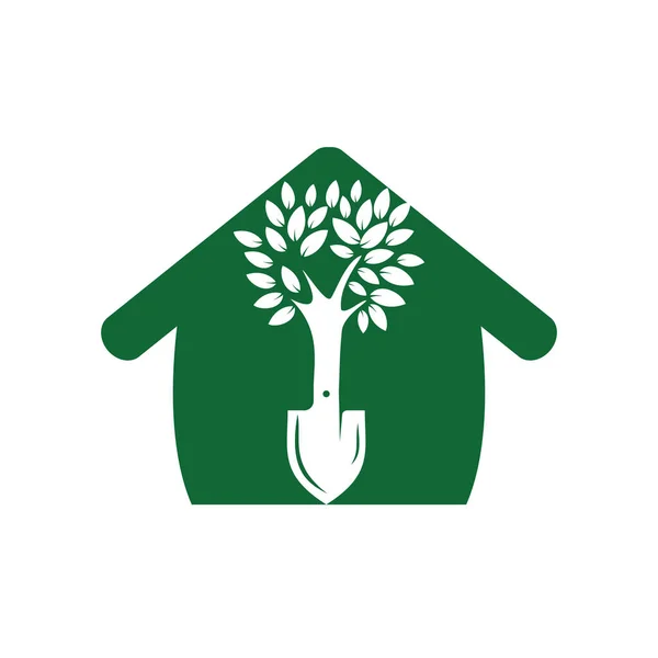 Árvore Vetor Logotipo Design Verde Jardim Ambiente Logotipo Design Modelo —  Vetores de Stock