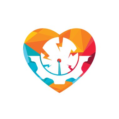 Gear teknolojisi vektör logo tasarım şablonu.