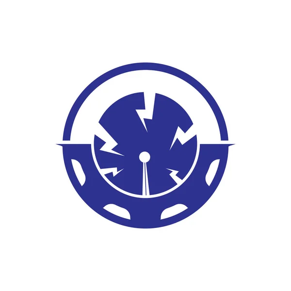 Gear Tech Vector Logo Design Template — Stockový vektor