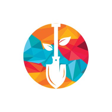 Kürek ağacı vektör logosu tasarımı. Yeşil bahçe logo tasarım şablonu.