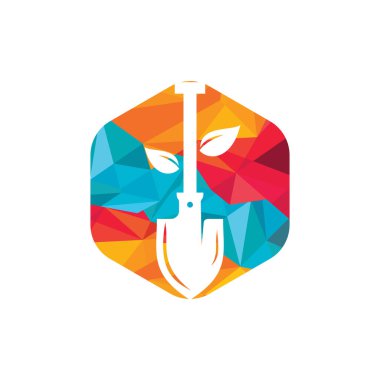 Kürek ağacı vektör logosu tasarımı. Yeşil bahçe logo tasarım şablonu.