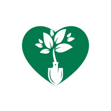 Kürek ağacı vektör logosu tasarımı. Yeşil bahçe logo tasarım şablonu.