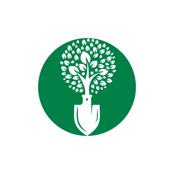 Com Projeto Logotipo Vetor Árvore Humana Verde Jardim Ambiente Logotipo —  Vetores de Stock