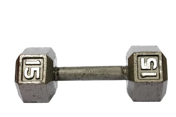 15 Sterlina Dumbbell — Foto Stock