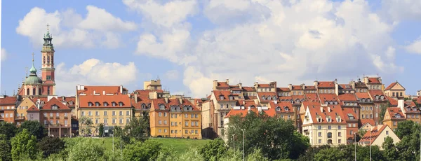 Panorama der Warschauer Altstadt lizenzfreie Stockbilder