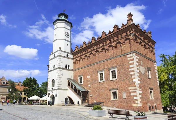 Rådhuset i sandomierz, Polen — Stockfoto